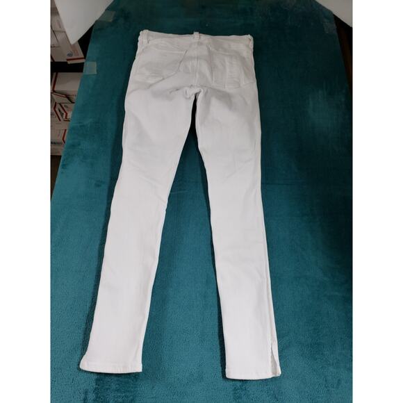 Rag & Bone Jeans Size 26 White Stretch Denim Pants Mid Rise Ladies Capri - Picture 12 of 13